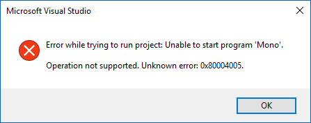 Visual Studio Mac Error Deploying App Instance